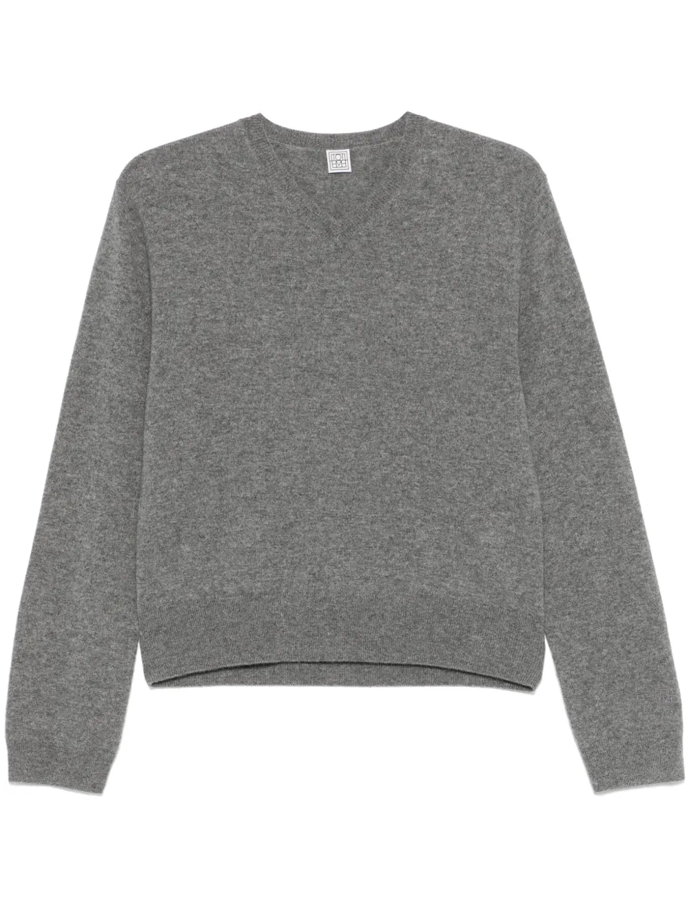 Свитер с V-образным вырезом TOTEME, серый
Свитер с V-образным вырезом TOTEME, серый