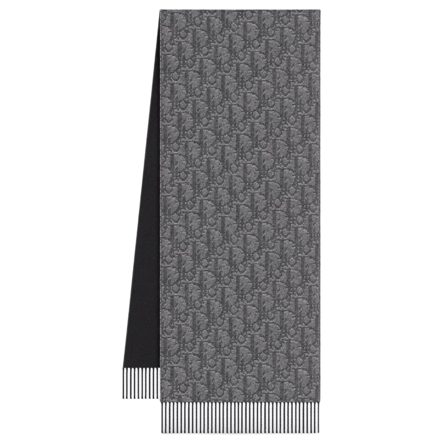 Кашемировый вязаный шарф унисекс серый/черный DIOR
Кашемировый вязаный шарф унисекс серый/черный DIOR