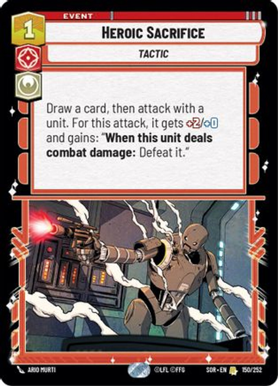 Карточная игра Heroic Sacrifice (150/252) - Spark of Rebellion
Карточная игра Heroic Sacrifice (150/252) - Spark of Rebellion