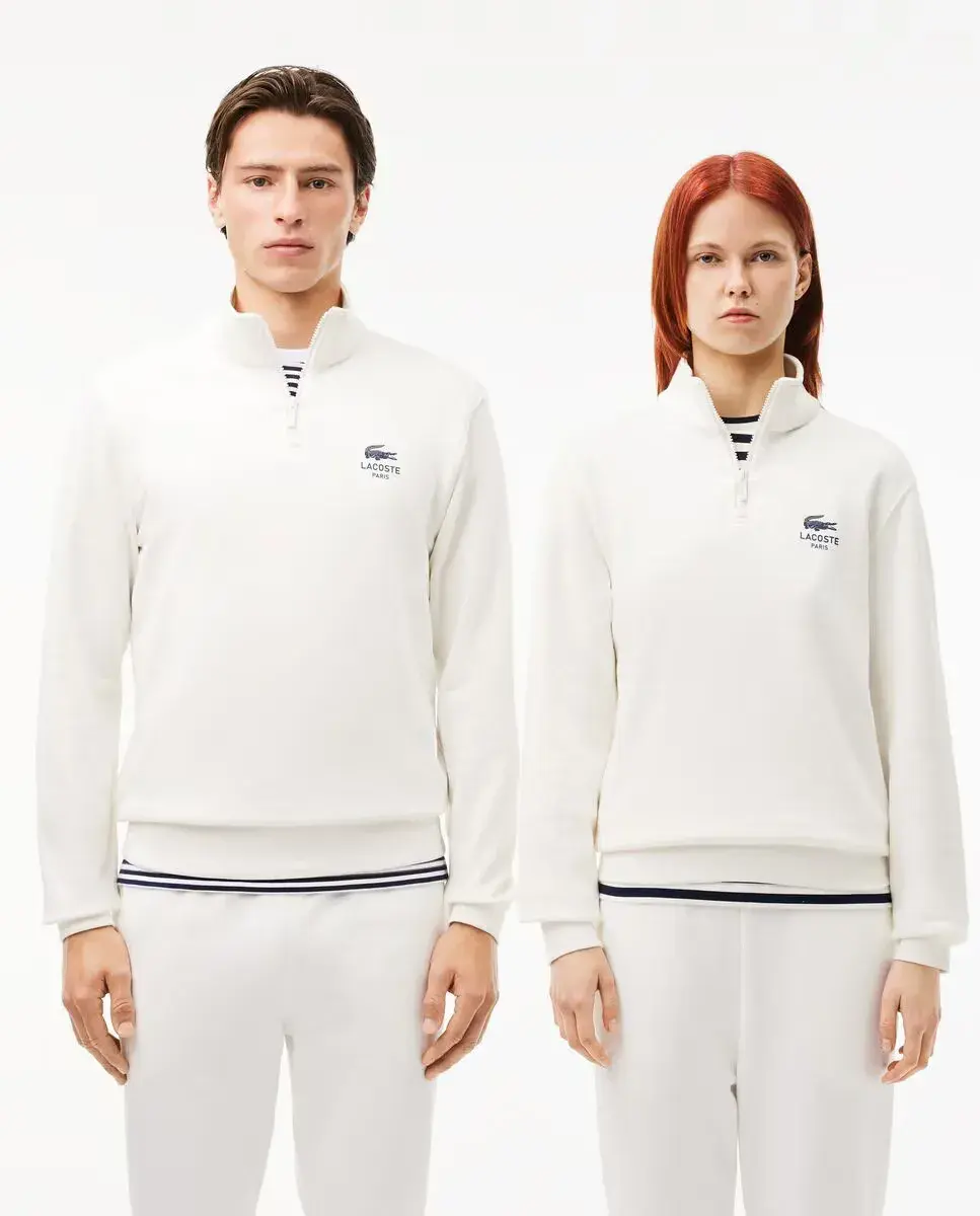 Толстовка на молнии с воротником унисекс Lacoste, белый
Толстовка на молнии с воротником унисекс Lacoste, белый