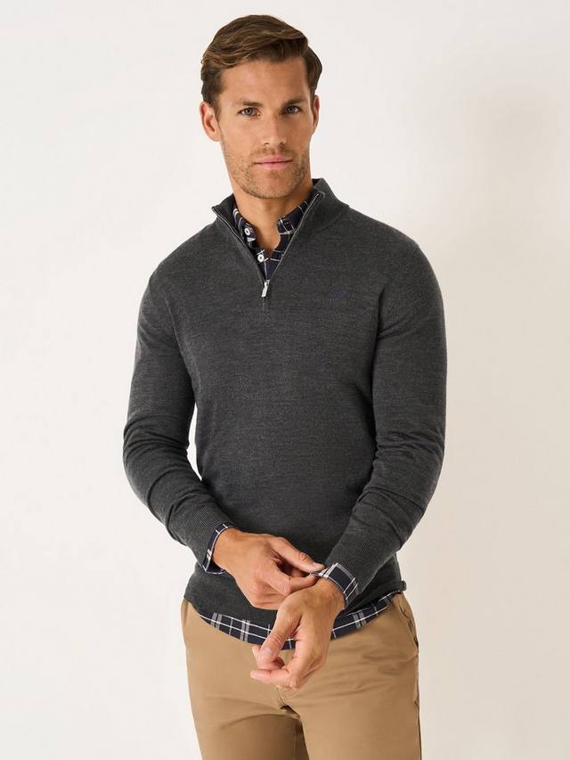 Полузастегивающийся джемпер из мериносовой шерсти Crew Clothing, Graphite Grey
Полузастегивающийся джемпер из мериносовой шерсти Crew Clothing, Graphite Grey