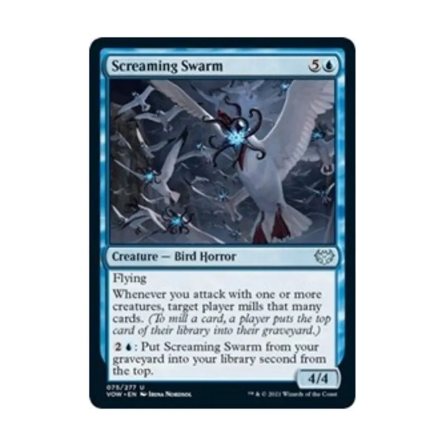 CCG Кричащий рой (U), MTG - Innistrad: Crimson Vow
CCG Кричащий рой (U), MTG - Innistrad: Crimson Vow