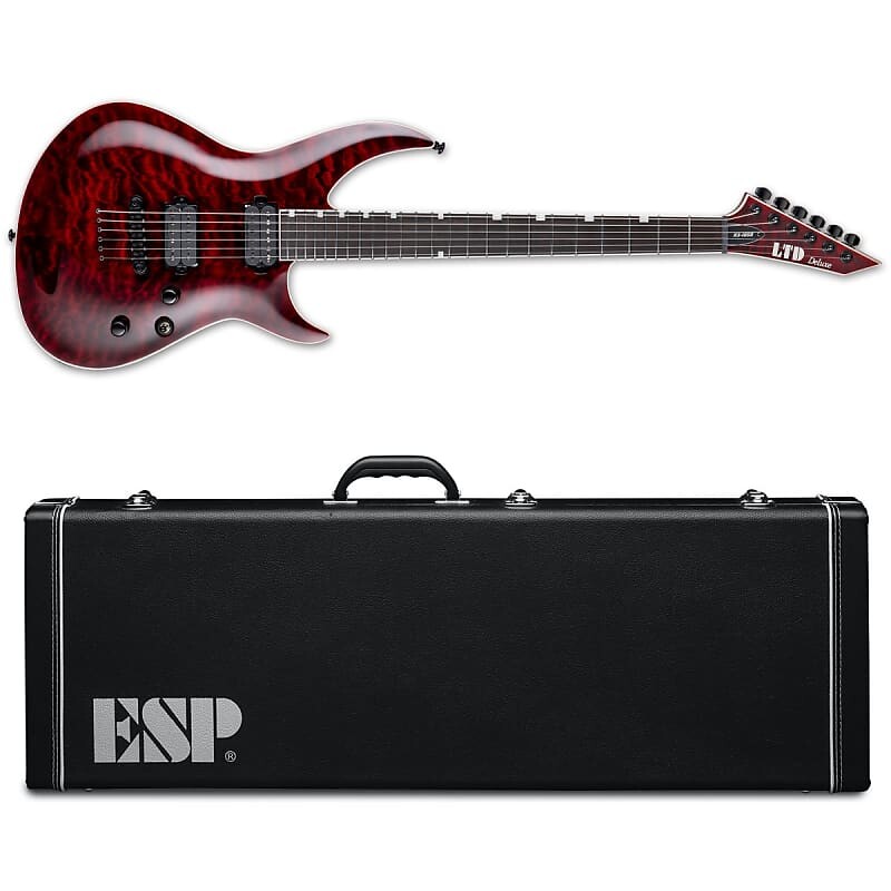 Электрогитара ESP LTD H3-1000 Electric Guitar QM Quilted Maple See Thru Black Cherry + ESP Hard Case BRAND NEW H31000
Электрогитара ESP LTD H3-1000 Electric Guitar QM Quilted Maple See Thru Black Cherry + ESP Hard Case BRAND NEW H31000