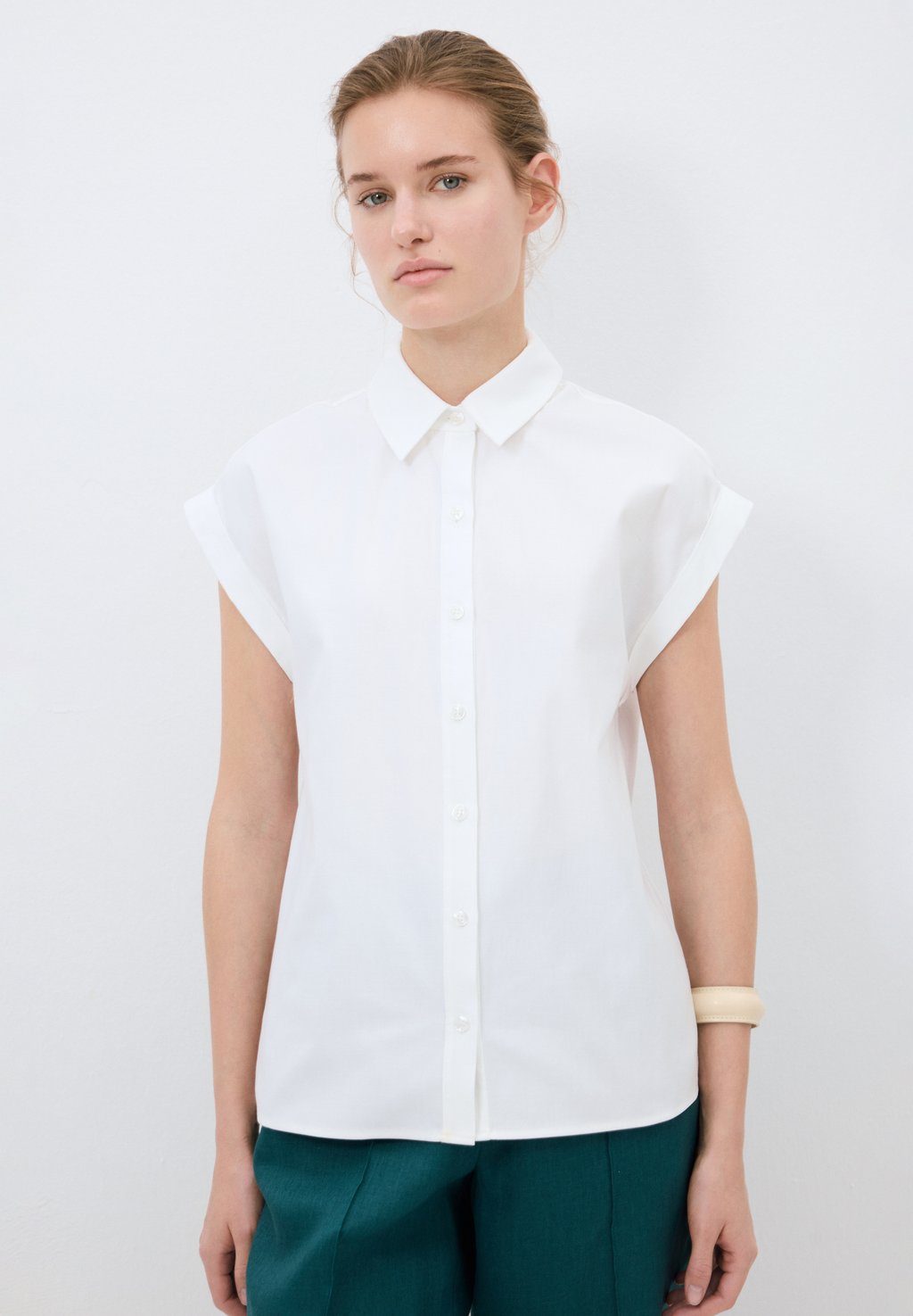 Блузка на пуговицах COLLAR adL, белый 
Блузка на пуговицах COLLAR adL, белый