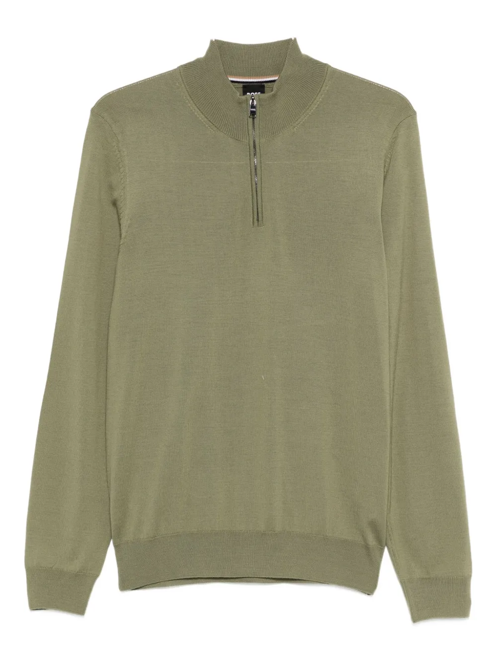 Свитер с застежкой-молнией на вороте BOSS, зеленый
Свитер с застежкой-молнией на вороте BOSS, зеленый