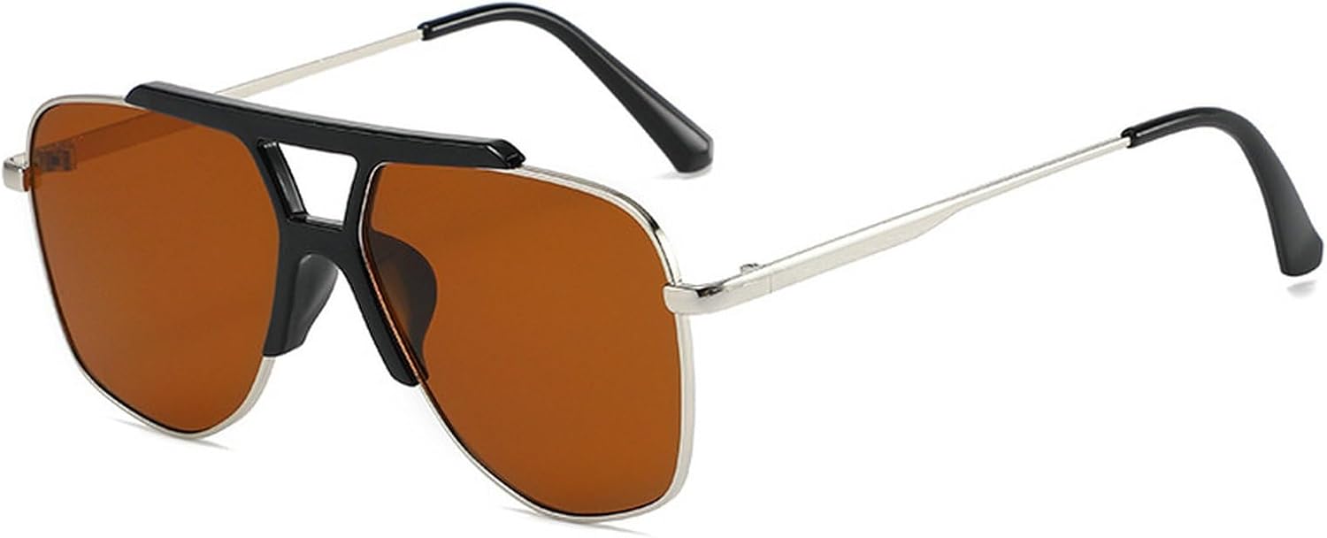 Винтажные металлические солнцезащитные очки с двойной перемычкой квадратной формы для женщин, очки-пилот, солнцезащитные очки с защитой от УФ-излучения UV400 для мужчин, очки для вождения mincl, Brown
Винтажные металлические солнцезащитные очки с двойной перемычкой квадратной формы для женщин, очки-пилот, солнцезащитные очки с защитой от УФ-излучения UV400 для мужчин, очки для вождения mincl, Brown