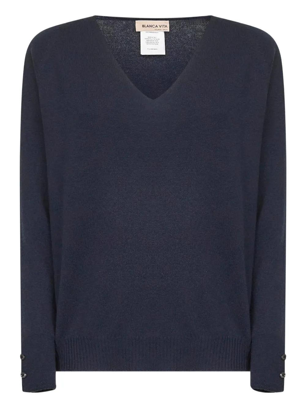 Джемпер с V-образным вырезом и рукавами реглан Blanca Vita, синий
Джемпер с V-образным вырезом и рукавами реглан Blanca Vita, синий