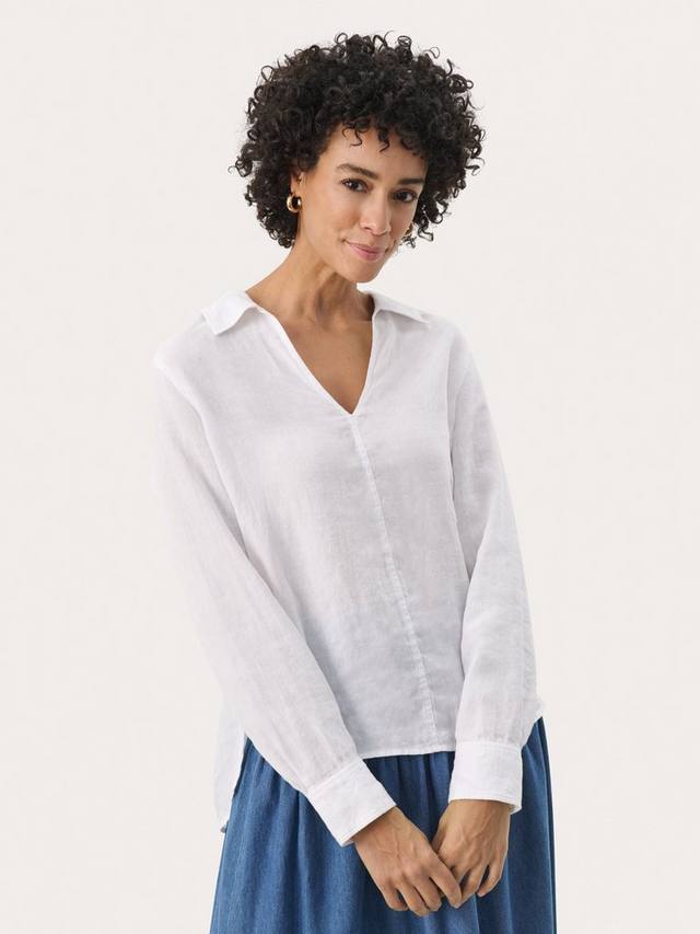 Блузка с v-образным вырезом и льняным воротником natalee Part Two, цвет Bright White
Блузка с v-образным вырезом и льняным воротником natalee Part Two, цвет Bright White