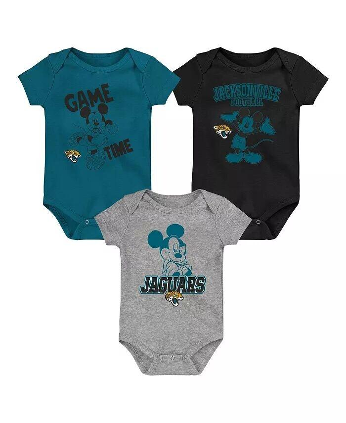 Комплект из трех частей боди Disney Game Time для мальчиков и девочек бирюзового/черного/серого цветов Jacksonville Jaguars Outerstuff
Комплект из трех частей боди Disney Game Time для мальчиков и девочек бирюзового/черного/серого цветов Jacksonville Jaguars Outerstuff