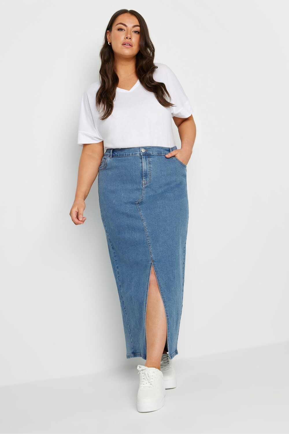 Джинсовая макси юбка Yours Curve, синий
Джинсовая макси юбка Yours Curve, синий