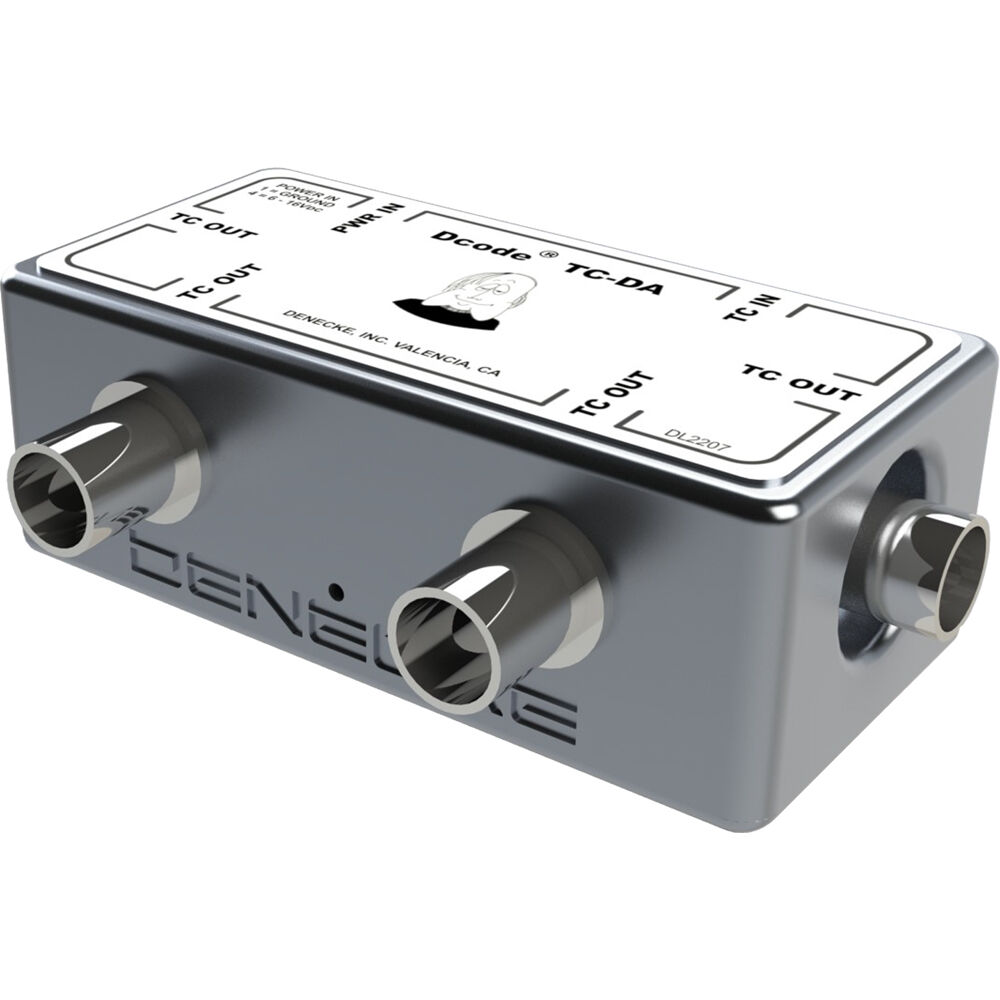 Denecke TC-DA Dcode Timecode Distribution Amplifier TC-DA
Denecke TC-DA Dcode Timecode Distribution Amplifier TC-DA