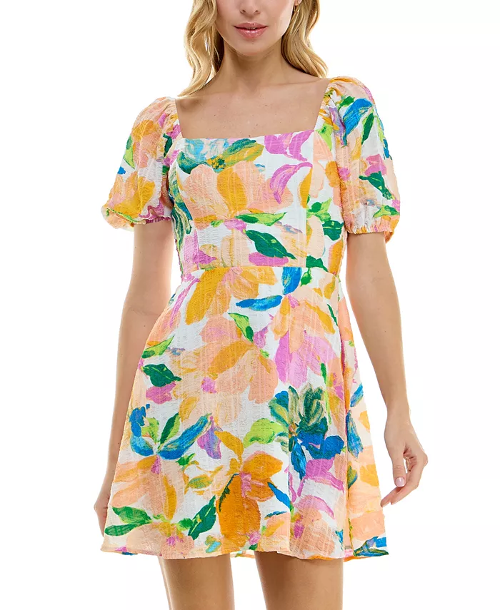 Платье для юниоров с рукавами-фонариками, цветочным принтом и присборенной спинкой As U Wish, мультиколор
Платье для юниоров с рукавами-фонариками, цветочным принтом и присборенной спинкой As U Wish, мультиколор