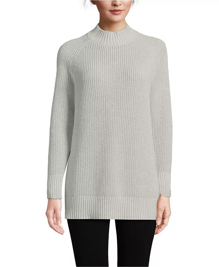 Женская туника-свитер Drifter Shaker Easy Fit с воротником-стойкой Lands' End, серый
Женская туника-свитер Drifter Shaker Easy Fit с воротником-стойкой Lands' End, серый