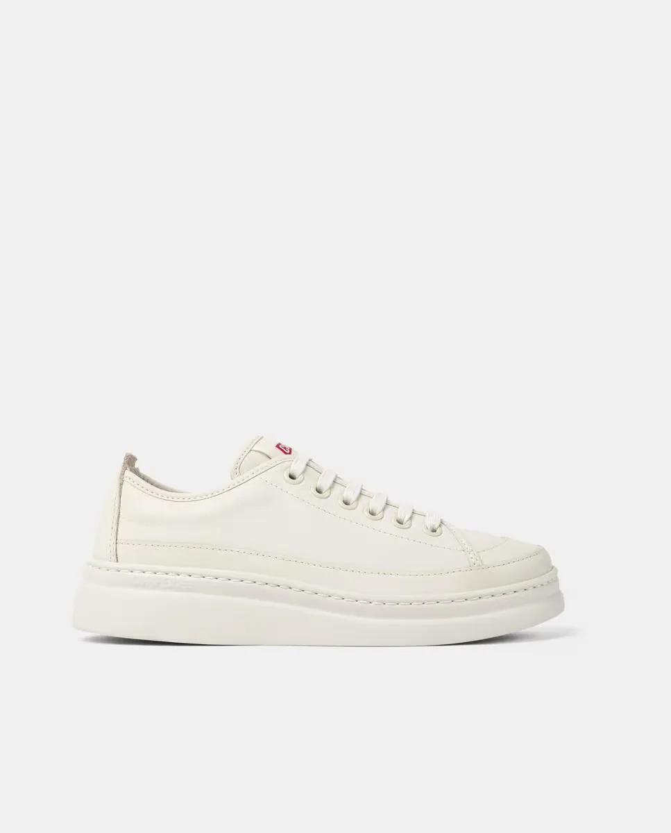 Женские гладкие кожаные кроссовки на шнуровке для бега Camper, белый
Женские гладкие кожаные кроссовки на шнуровке для бега Camper, белый