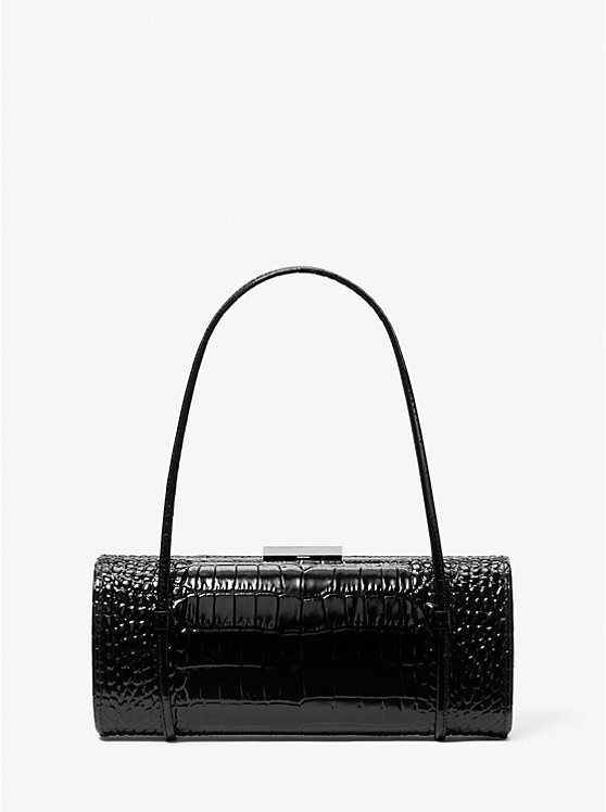 Сумка-бочка Natalie из лакированной кожи с тиснением под крокодила Michael Kors, черный
Сумка-бочка Natalie из лакированной кожи с тиснением под крокодила Michael Kors, черный