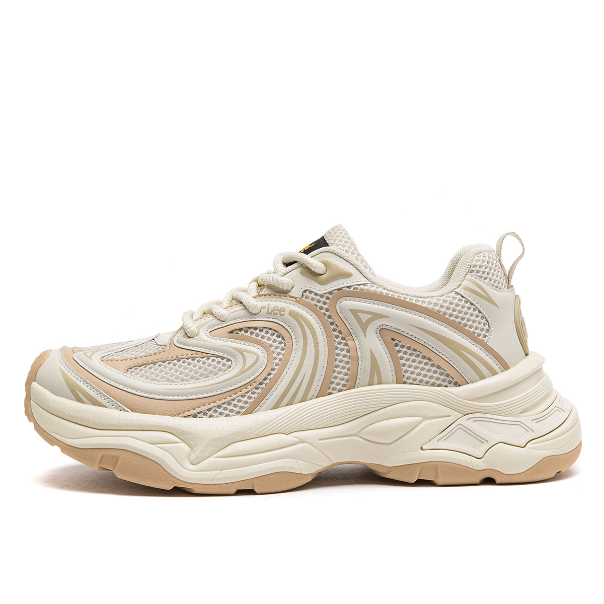 Lee Мужские бежевые кроссовки на массивной подошве, цвет Beige 
Lee Мужские бежевые кроссовки на массивной подошве, цвет Beige