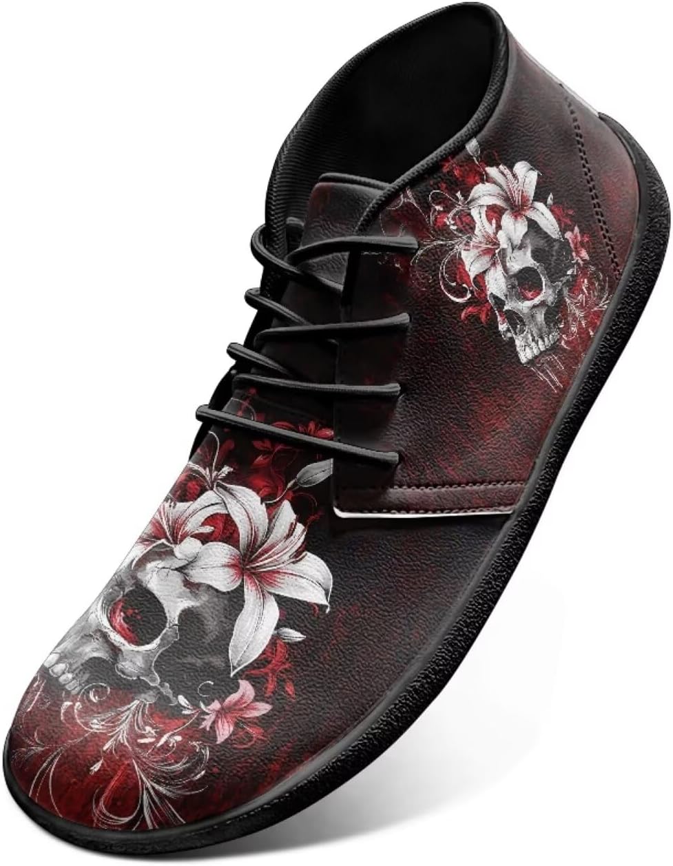 Мужские готические кроссовки Jeiento с черепом, широким носком, модель Barefoot, с равной подошвой и повседневным стилем, Goth Skull Lily Flower
Мужские готические кроссовки Jeiento с черепом, широким носком, модель Barefoot, с равной подошвой и повседневным стилем, Goth Skull Lily Flower
