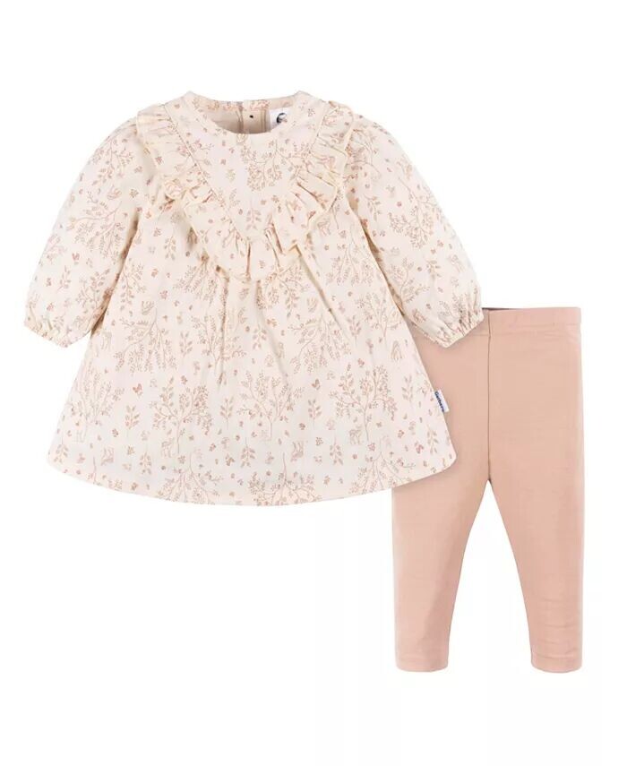 Комплект из 2 предметов: платье и леггинсы для девочек Gerber, желтый
Комплект из 2 предметов: платье и леггинсы для девочек Gerber, желтый