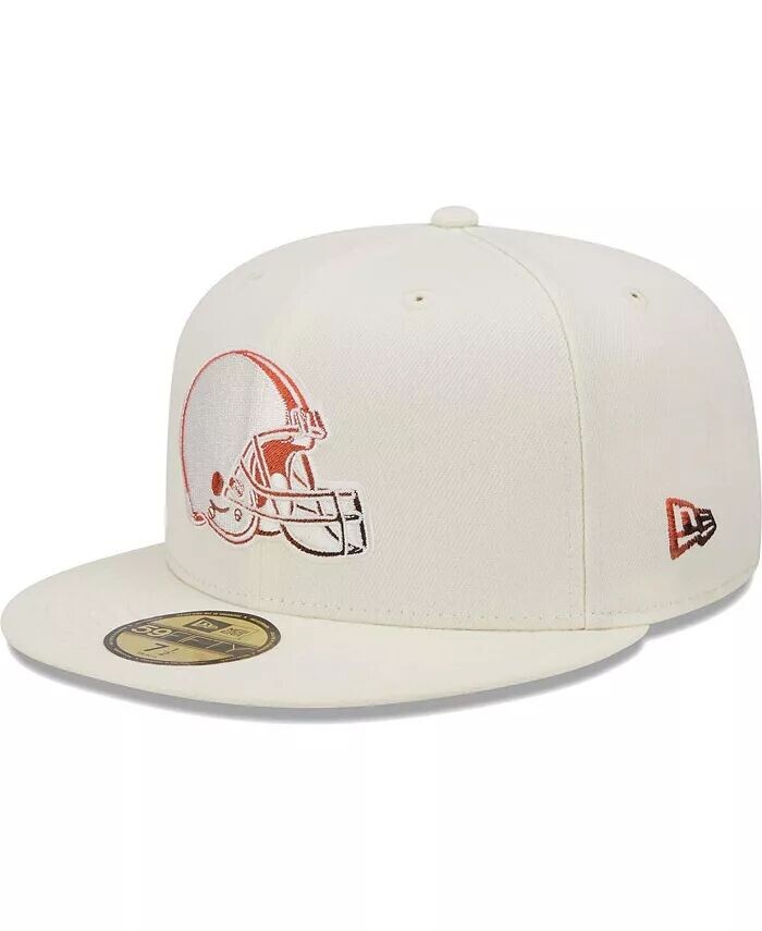 Мужская кремовая шляпа Cleveland Browns Chrome Color Dim 59FIFTY New Era
Мужская кремовая шляпа Cleveland Browns Chrome Color Dim 59FIFTY New Era