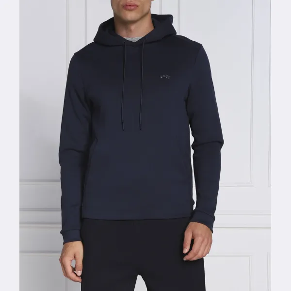 Мягкий изогнутый свитшот обычного кроя Boss, синий
Мягкий изогнутый свитшот обычного кроя Boss, синий