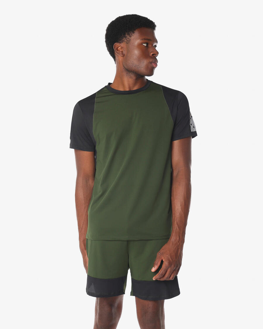 JAKED Темно-зеленая синтетическая фитнес-футболка для мужчин
JAKED Темно-зеленая синтетическая фитнес-футболка для мужчин