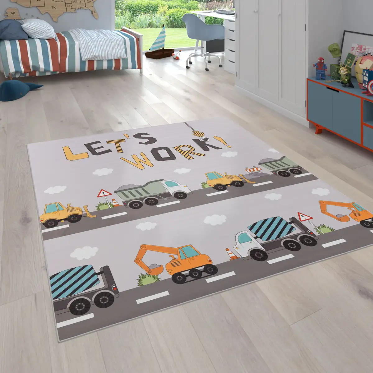 Детский ковер Paco Home "Bino 578", прямоугольный, игровой коврик, мотив "Машины и стройки", детская комната 100х200 см, серый
Детский ковер Paco Home "Bino 578", прямоугольный, игровой коврик, мотив "Машины и стройки", детская комната 100х200 см, серый