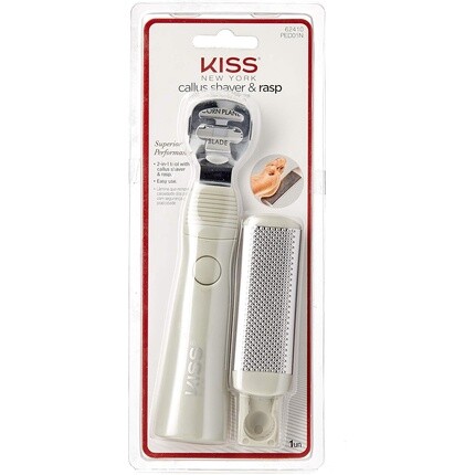 Педикюрная пилка New York Insta Glide, бритва для удаления мозолей и напильник для удаления костных отложений Kiss 
Педикюрная пилка New York Insta Glide, бритва для удаления мозолей и напильник для удаления костных отложений Kiss