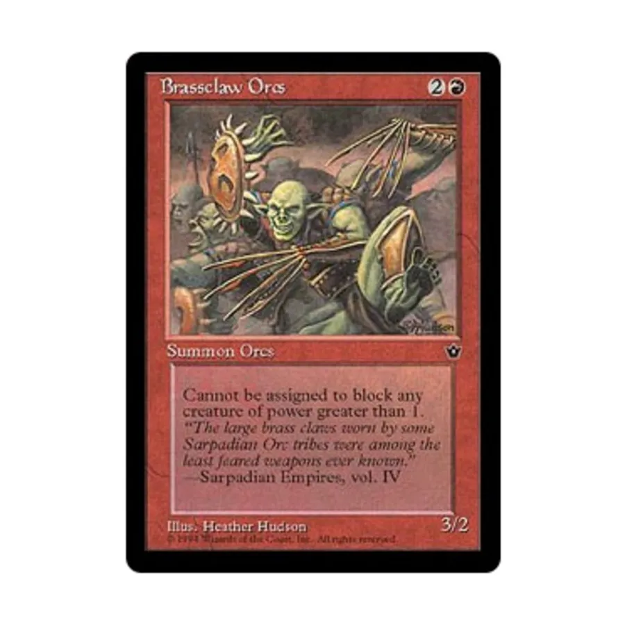 CCG Орки Брасклава - Вер. 2 (С4), MTG - Fallen Empires
CCG Орки Брасклава - Вер. 2 (С4), MTG - Fallen Empires