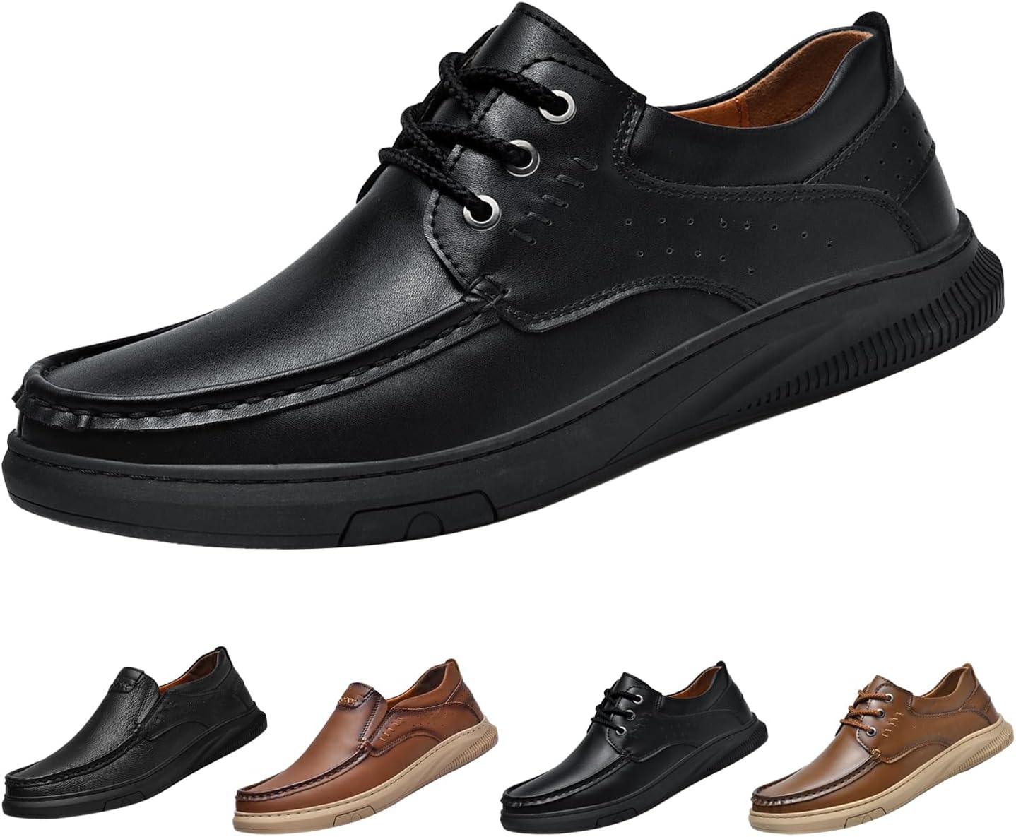 Мужские кожаные слипоны, повседневные туфли, модные, удобные, дышащие, с ручной прошивкой, противоскользящие, для вождения и ходьбы Hneowgn, черный
Мужские кожаные слипоны, повседневные туфли, модные, удобные, дышащие, с ручной прошивкой, противоскользящие, для вождения и ходьбы Hneowgn, черный