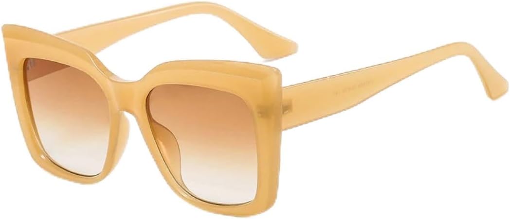 Солнцезащитные очки с защитой UV400 | Большие очки в стиле «кошачий глаз» в стиле панк | для женщин и мужчин, для занятий спортом на открытом воздухе и вождения DSVIGF, Yellow Brown
Солнцезащитные очки с защитой UV400 | Большие очки в стиле «кошачий глаз» в стиле панк | для женщин и мужчин, для занятий спортом на открытом воздухе и вождения DSVIGF, Yellow Brown