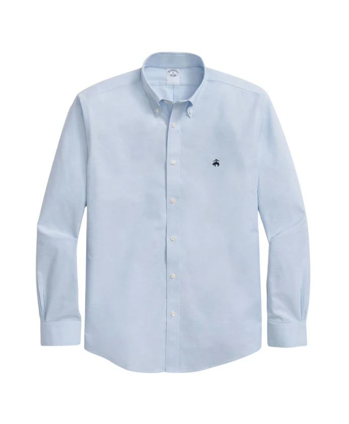 Приталенная рубашка из золотистого флиса, не требующая глажки, на пуговицах. Brooks Brothers, синий
Приталенная рубашка из золотистого флиса, не требующая глажки, на пуговицах. Brooks Brothers, синий