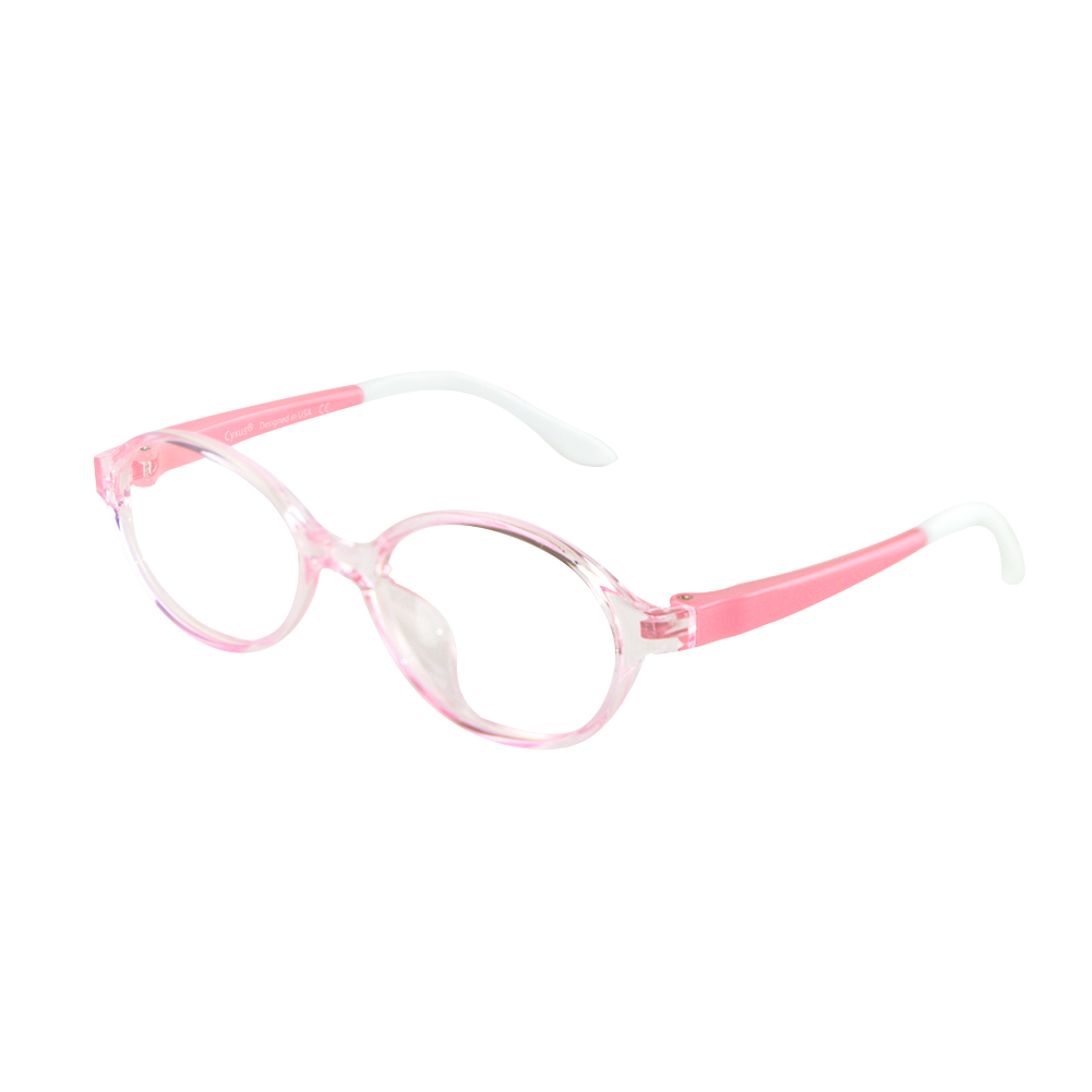 CYXUS Овальная оправа для очков детская, Sheer pink temple T17
CYXUS Овальная оправа для очков детская, Sheer pink temple T17