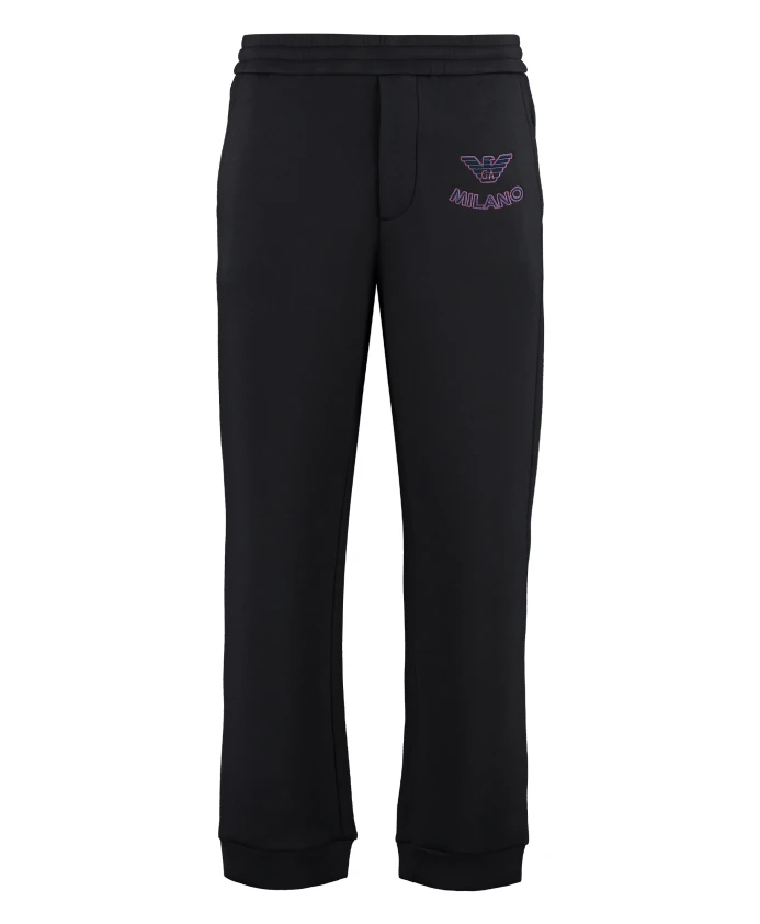 Вышитые спортивные брюки с регулируемым поясом Emporio Armani, черный
Вышитые спортивные брюки с регулируемым поясом Emporio Armani, черный