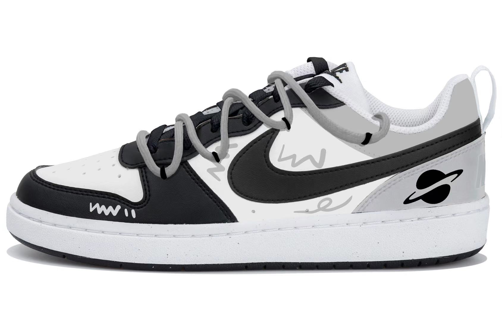 Nike Court Borough Simple Starry Path Slip Resistant Low top Kids' Skateboarding Shoes White Black Gray Teenagers
Nike Court Borough Simple Starry Path Slip Resistant Low top Kids' Skateboarding Shoes White Black Gray Teenagers