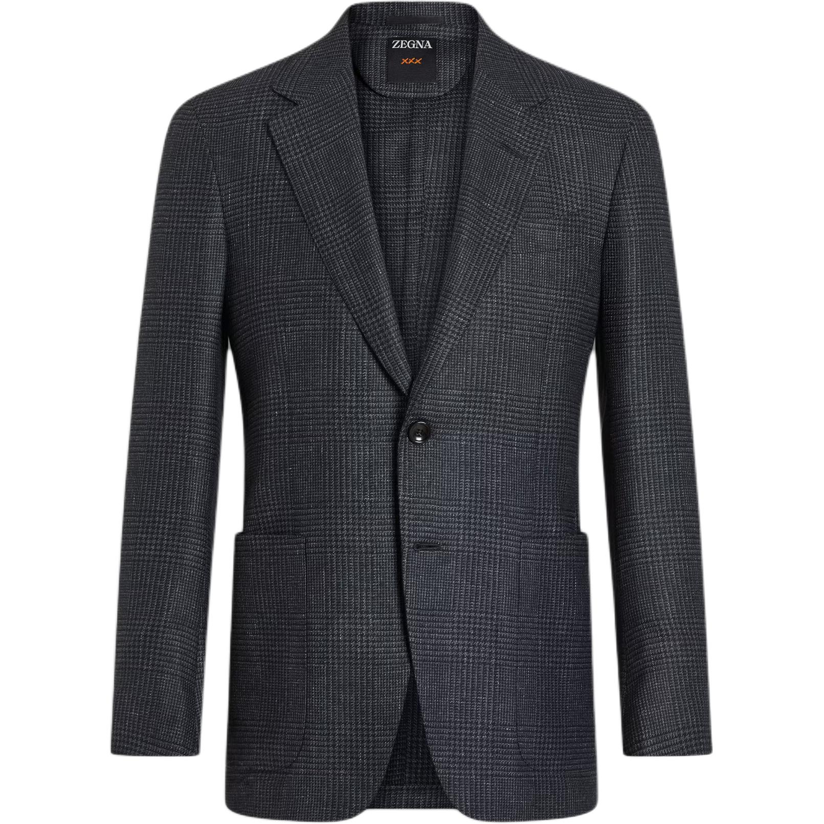 Однобортный блейзер Ermenegildo Zegna, серый черный
Однобортный блейзер Ermenegildo Zegna, серый черный