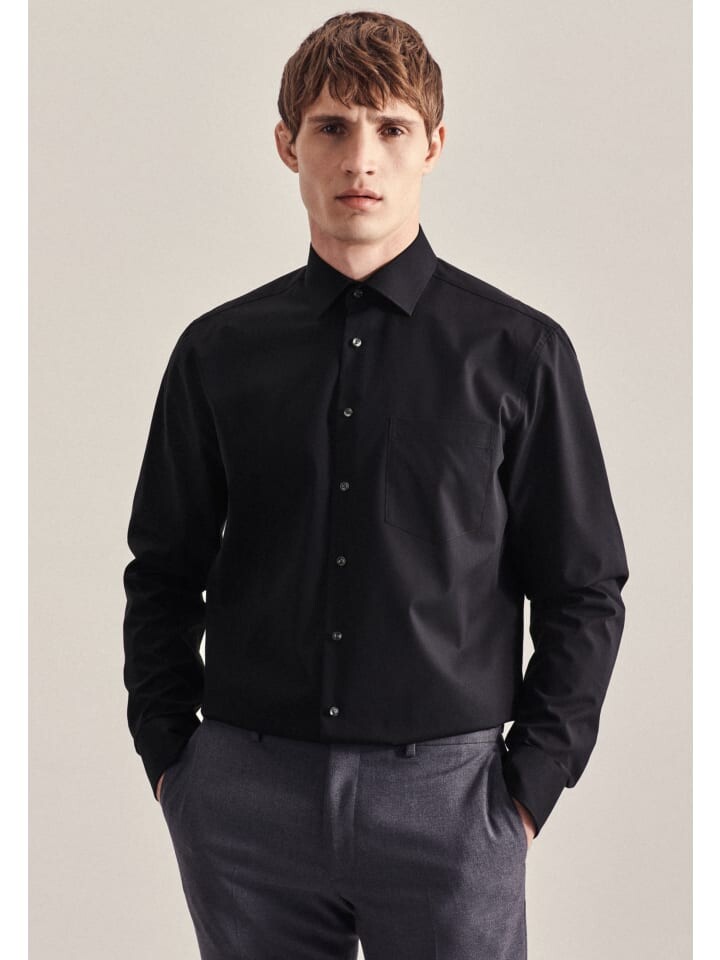 Рубашка Seidensticker, черный
Рубашка Seidensticker, черный