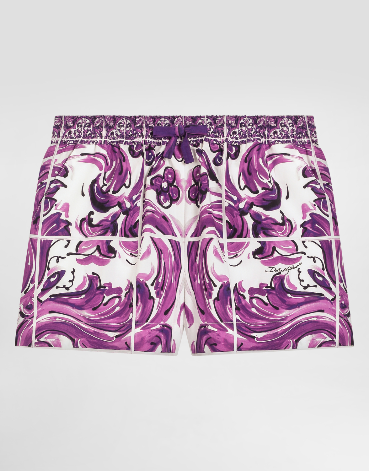 Шорты из поплина с принтом майолика Dolce&Gabbana, мультиколор
Шорты из поплина с принтом майолика Dolce&Gabbana, мультиколор