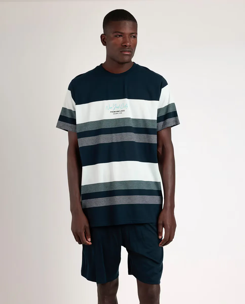 Мужская короткая пижама Admas, синий
Мужская короткая пижама Admas, синий