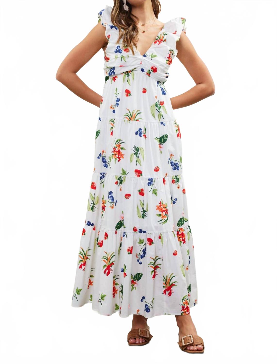 Белое макси-платье из поплина Sugar Pie SKIES ARE BLUE 
Белое макси-платье из поплина Sugar Pie SKIES ARE BLUE