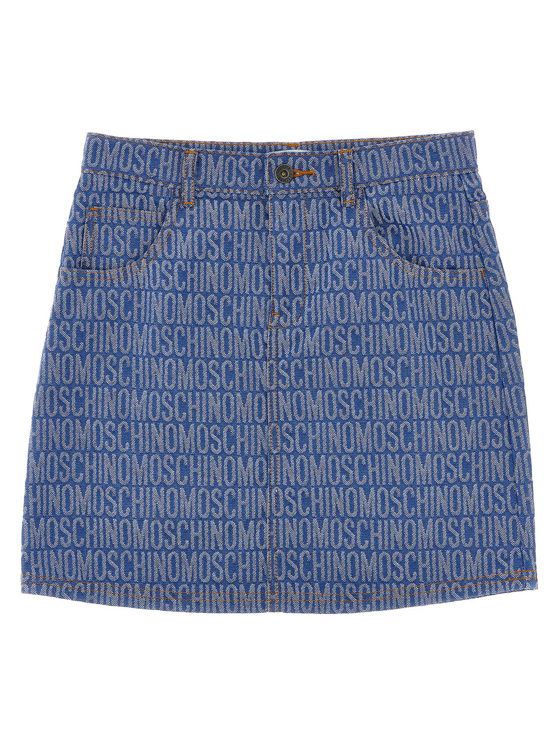 Джинсовая юбка с логотипом MOSCHINO KID TEEN, синий
Джинсовая юбка с логотипом MOSCHINO KID TEEN, синий