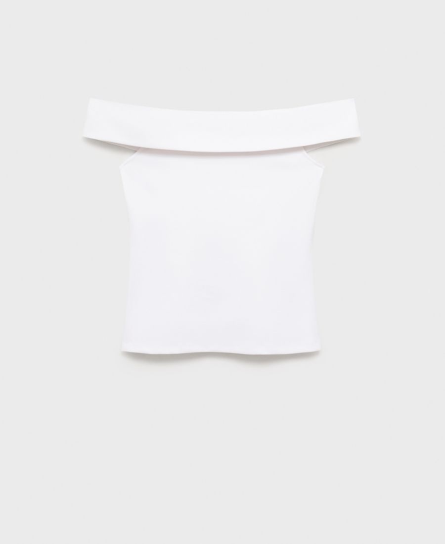 Женский топ без бретелей MANGO, White
Женский топ без бретелей MANGO, White