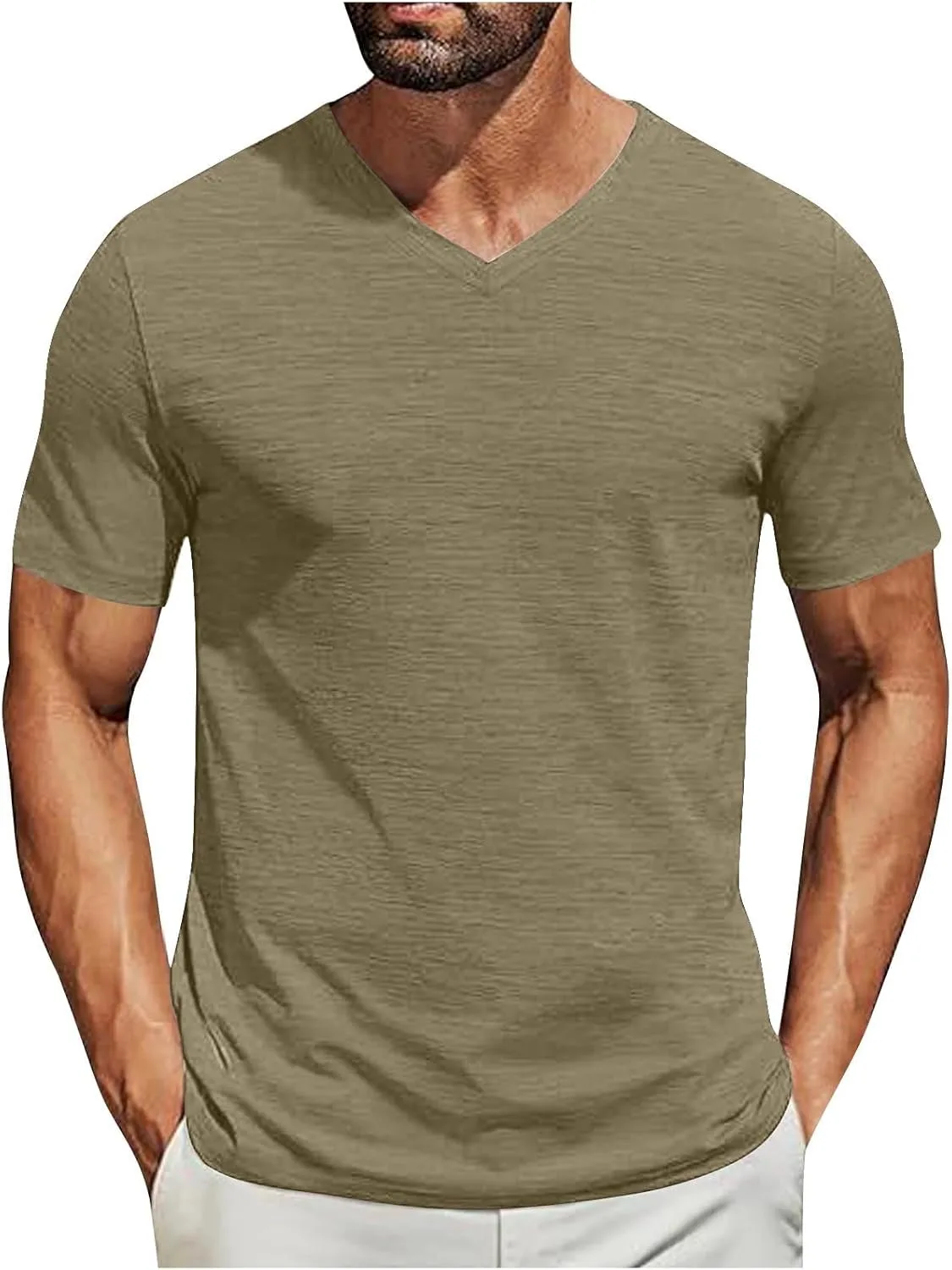 Футболка с V-образным вырезом для мужчин, летняя, однотонная Sdeycui
Футболка с V-образным вырезом для мужчин, летняя, однотонная Sdeycui