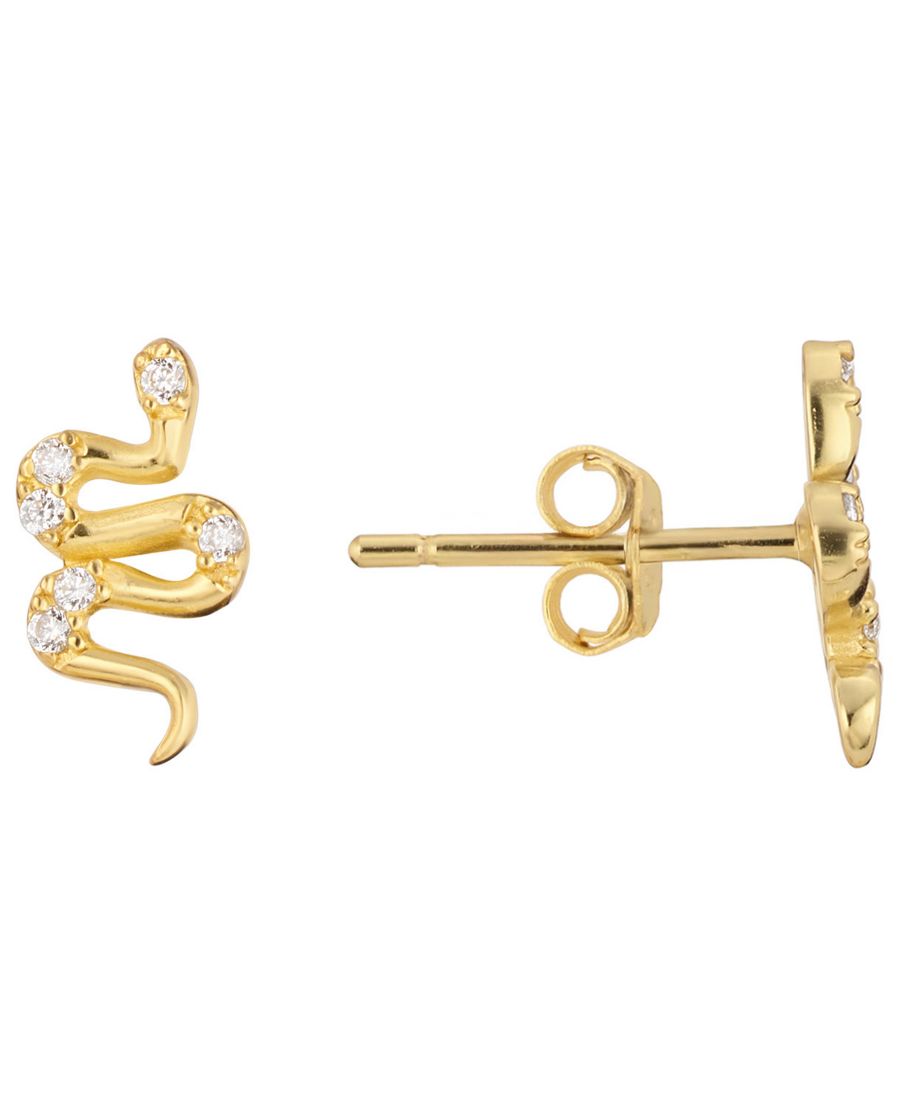 Серьги-гвоздики в виде змеиной головы с кубическим цирконием Macy's, Gold
Серьги-гвоздики в виде змеиной головы с кубическим цирконием Macy's, Gold
