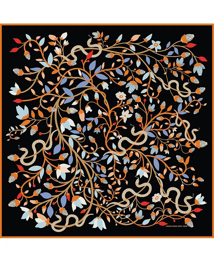 Двусторонний шерстяной шарф с шелком Night's Enchanted Garden Jessie Zhao New York, черный
Двусторонний шерстяной шарф с шелком Night's Enchanted Garden Jessie Zhao New York, черный