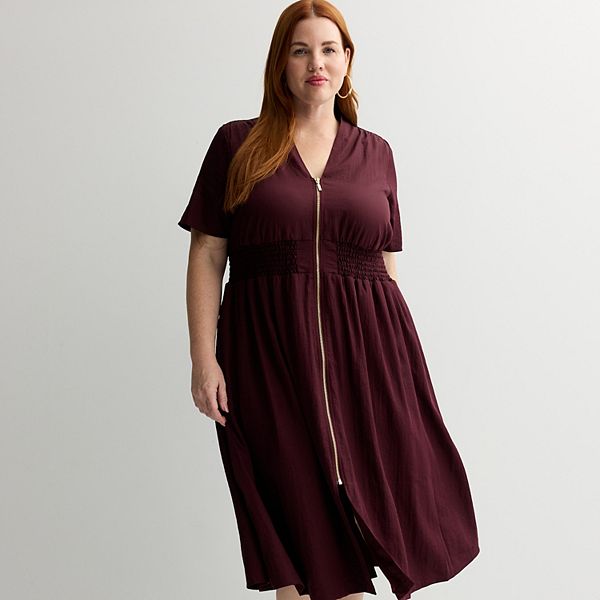 Платье миди на молнии Plus size Nine West, Maddie Plum
Платье миди на молнии Plus size Nine West, Maddie Plum