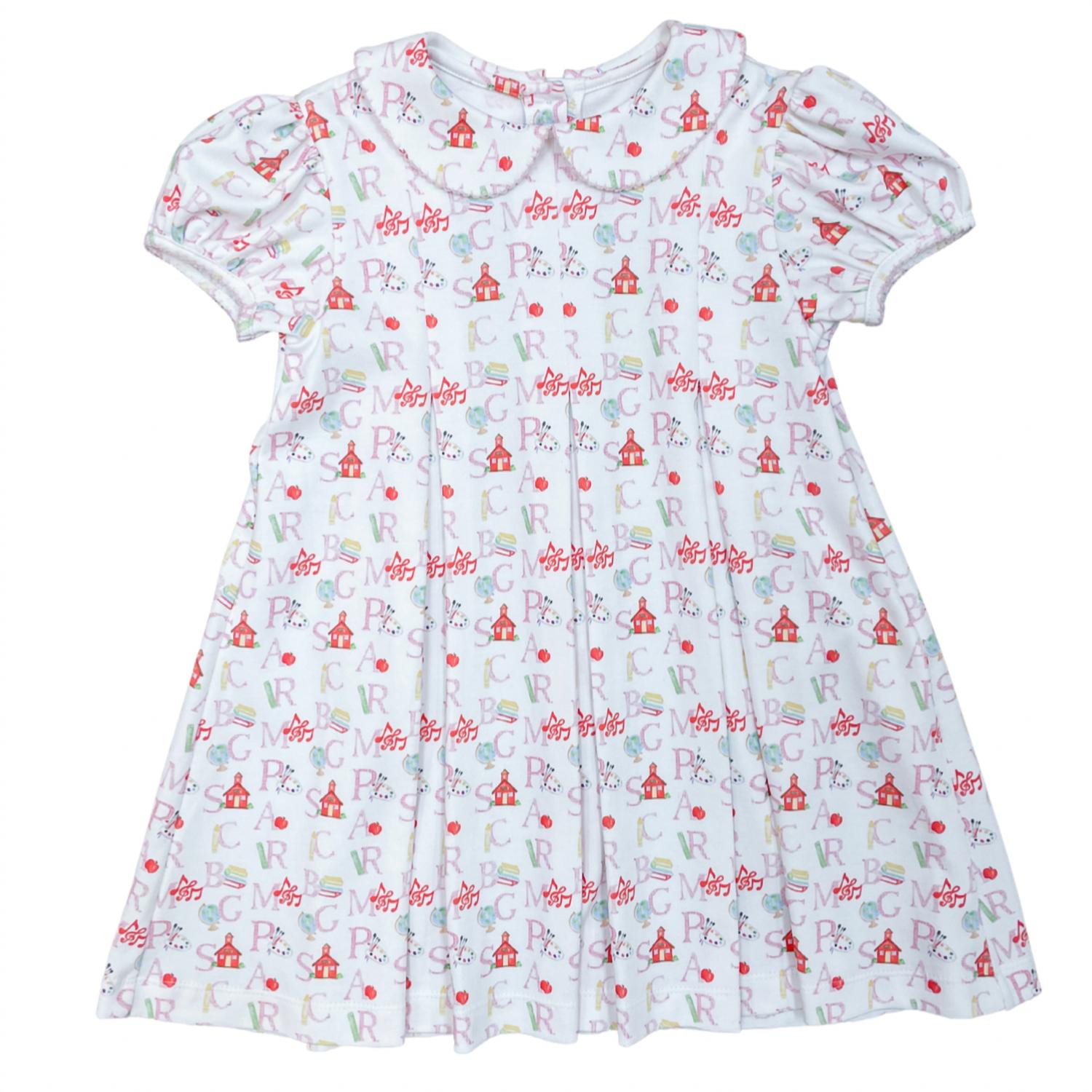 Детское платье с плиссированной юбкой ABC в разноцветном принте James & Lottie, мультиколор
Детское платье с плиссированной юбкой ABC в разноцветном принте James & Lottie, мультиколор