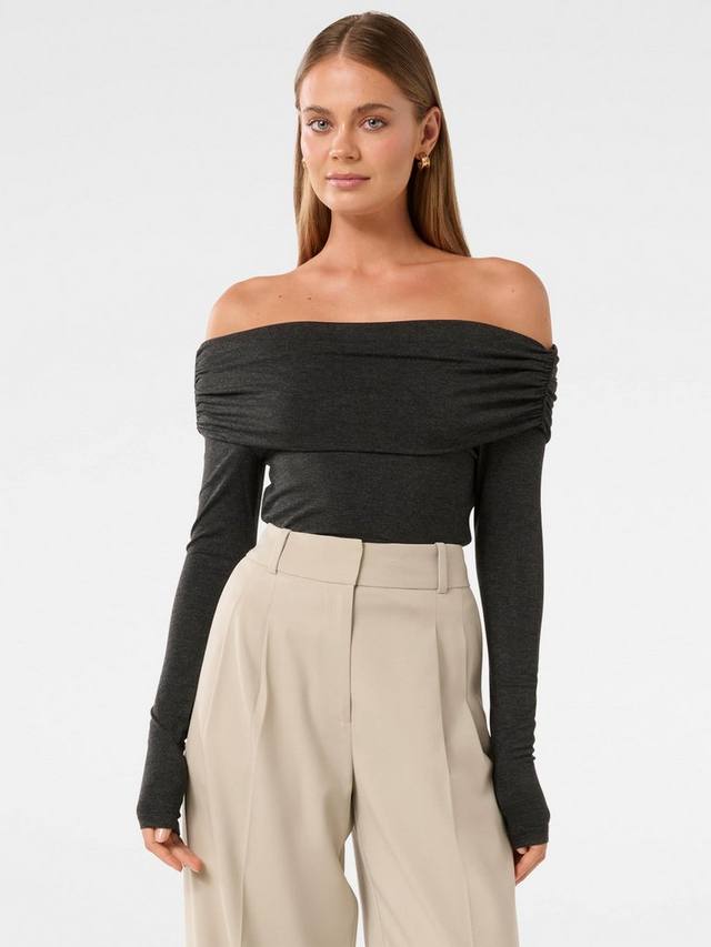 Топ Kyla с рюшами и асимметричным вырезом Forever New, Midnight Grey Marle
Топ Kyla с рюшами и асимметричным вырезом Forever New, Midnight Grey Marle