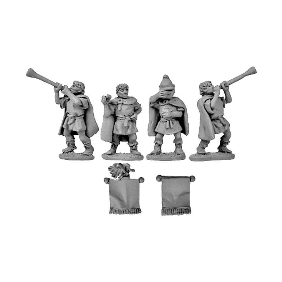 Эллинистические музыканты и стандарты, Ancients - Macedonian (15mm) (Xyston Miniatures)
Эллинистические музыканты и стандарты, Ancients - Macedonian (15mm) (Xyston Miniatures)