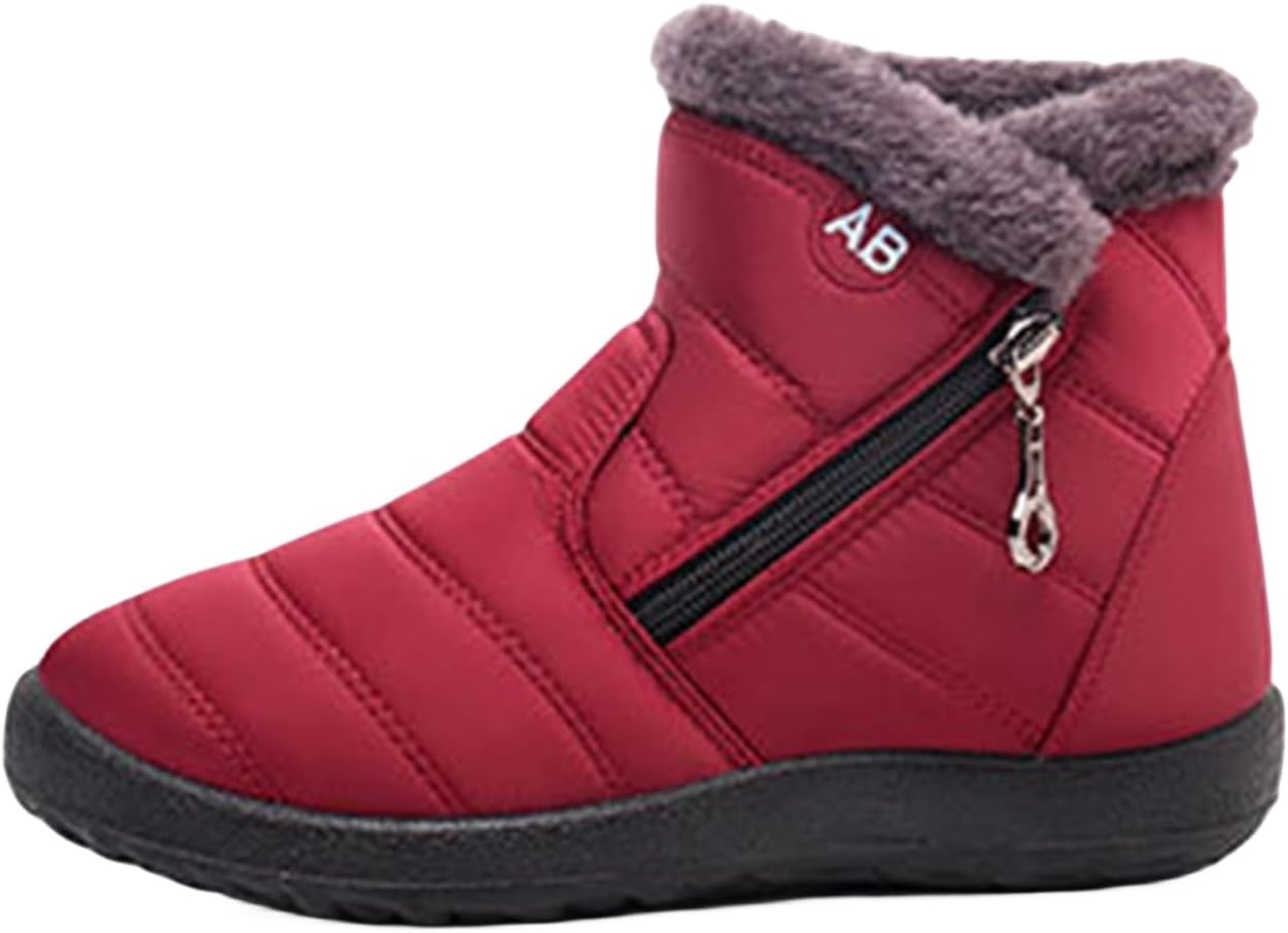 Женские зимние ботинки, мужские зимние ботинки, теплые ботильоны на меховой подкладке с боковой молнией, водонепроницаемые, удобные, короткие, повседневные, легкие, термоботинки для прогулок Generic, красный
Женские зимние ботинки, мужские зимние ботинки, теплые ботильоны на меховой подкладке с боковой молнией, водонепроницаемые, удобные, короткие, повседневные, легкие, термоботинки для прогулок Generic, красный