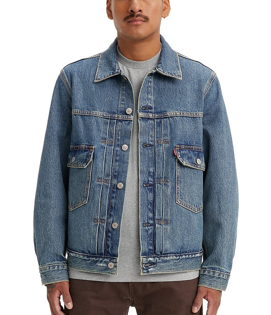 Джинсовая куртка Levi's свободного кроя с длинными рукавами типа II, синий, Серый, Джинсовая куртка Levi's свободного кроя с длинными рукавами типа II, синий
Джинсовая куртка Levi's свободного кроя с длинными рукавами типа II, синий, Серый, Джинсовая куртка Levi's свободного кроя с длинными рукавами типа II, синий